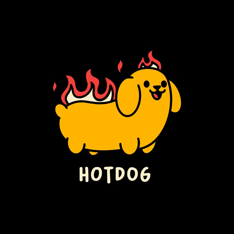Literal Hotdog Dark