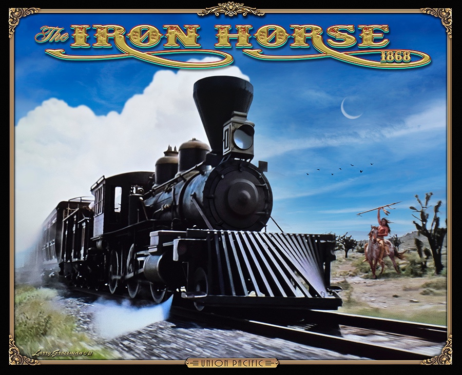 Locomotive w/Indian 1868