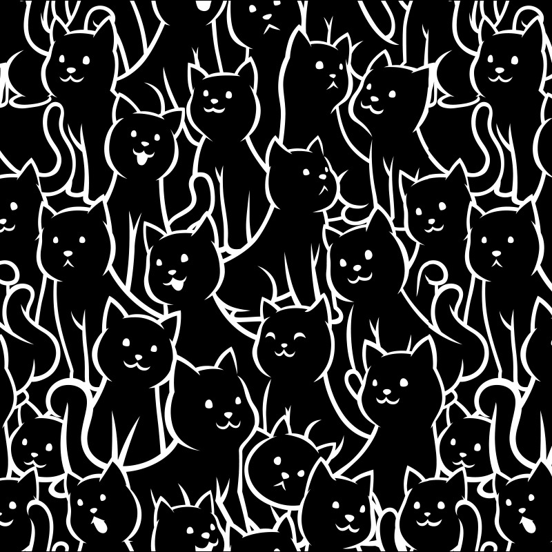 Lots of Cats Pattern