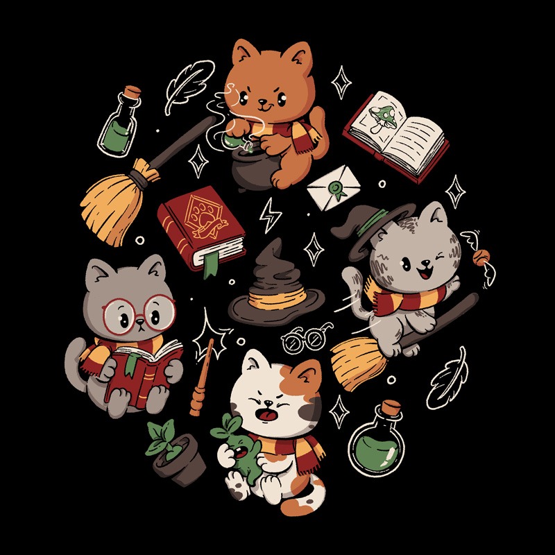 Magic Cats Kawaii Wizards