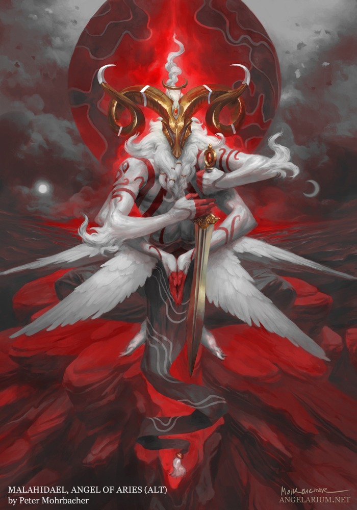 Malahidael Angel of Aries (alternate color scheme)
