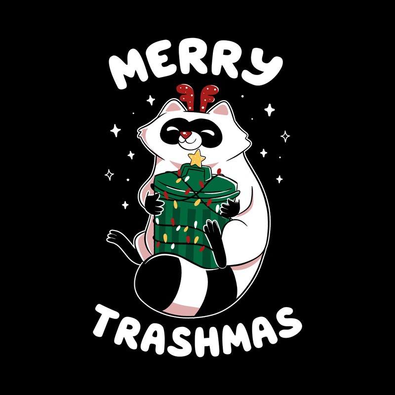 Merry Trashmas Xmas Raccoon