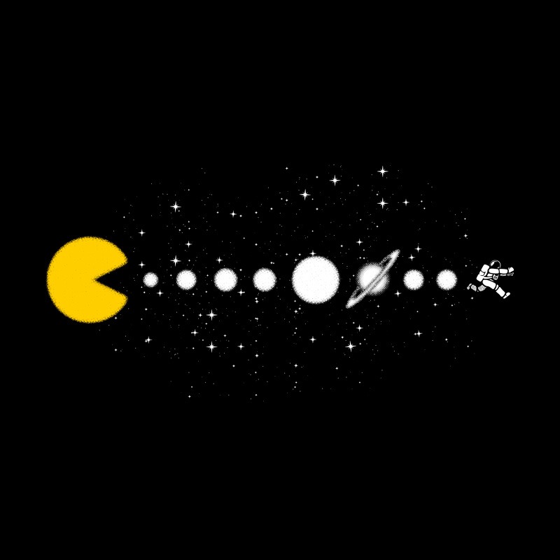 Minimalist Solar System Expansion Astronaut