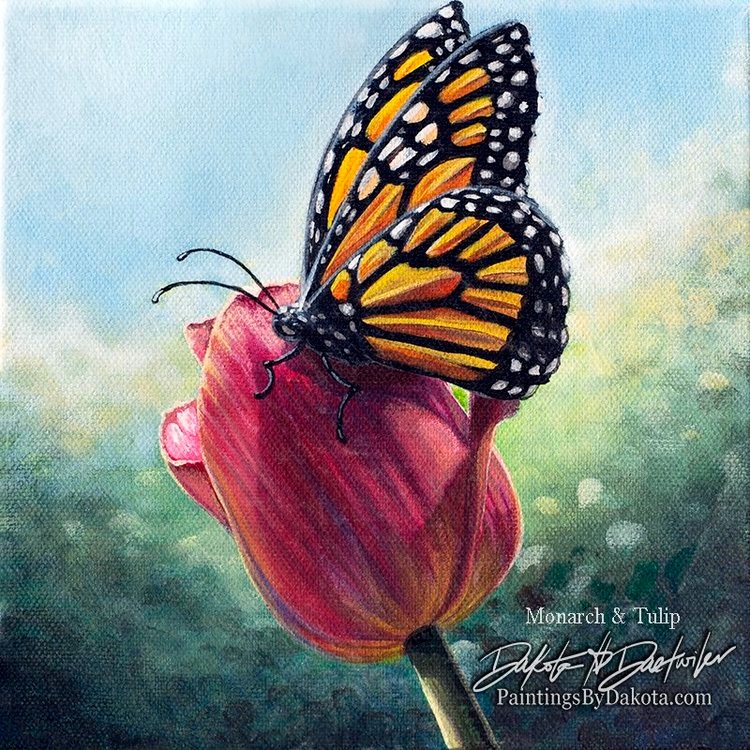 Monarch & Tulip