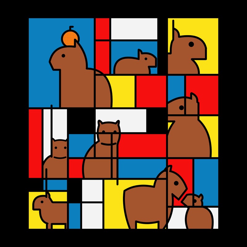 Mondrian Capybara