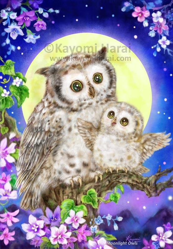 Moonlight Owls