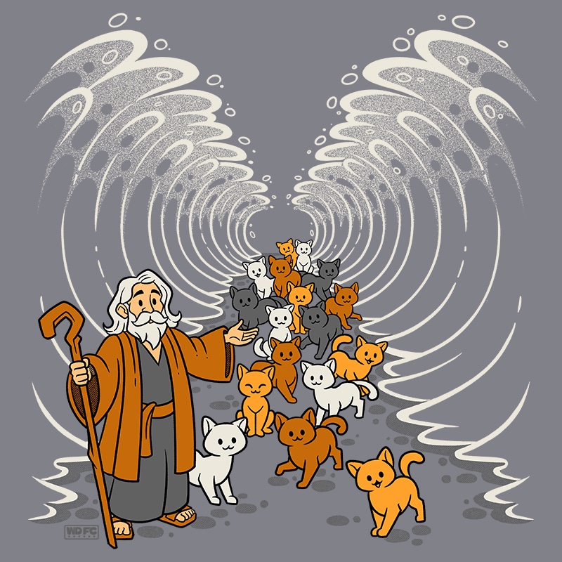Moses Open The Red Sea Cat