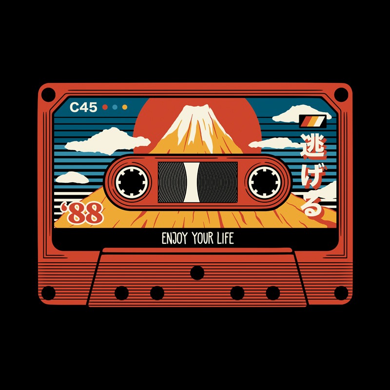 Mount Fuji Enjoy Your Life Tape
