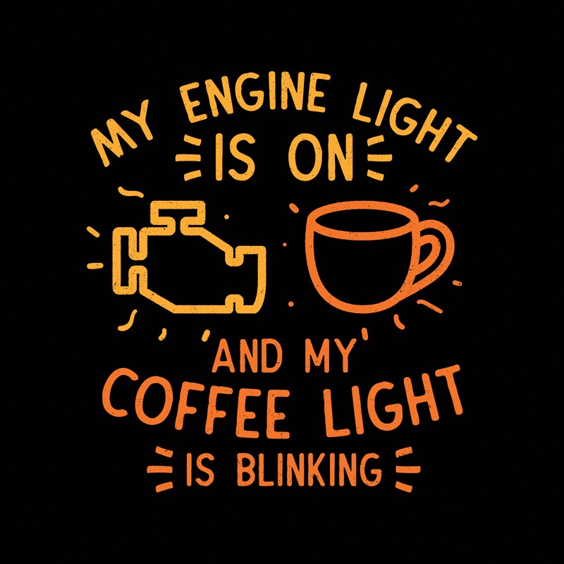 My Engine Light Is On And My Coffee Light Is Blinking