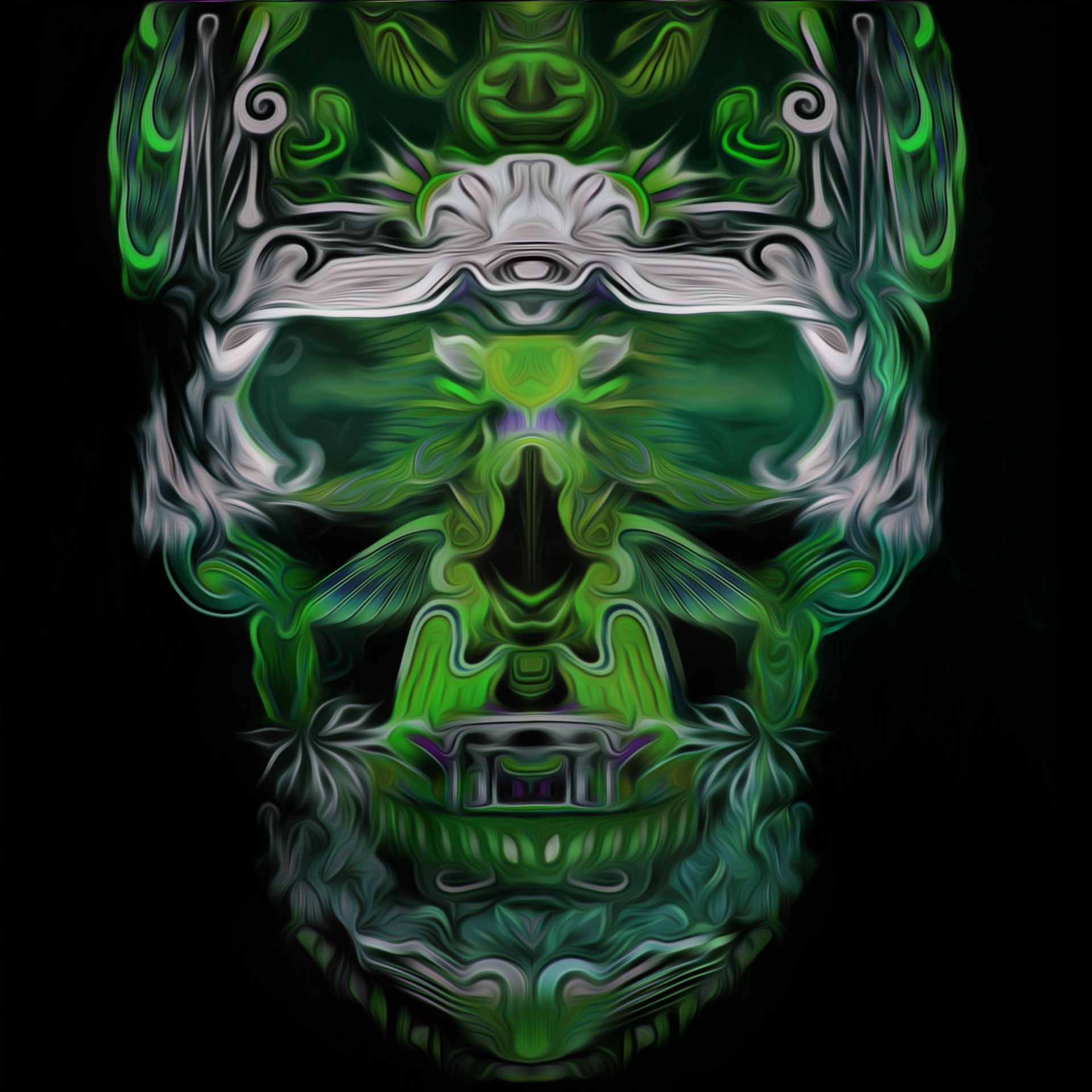 Neon Skull