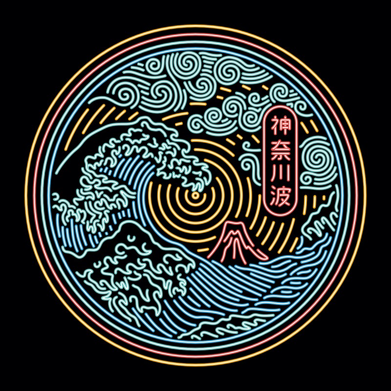 Neon Kanagawa Wave