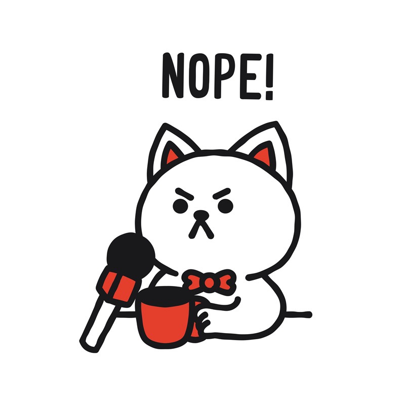Nope Cat Monday