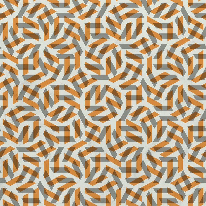 Orange Maze Pattern