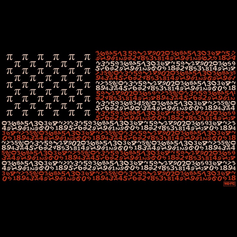 PI Day American Flag