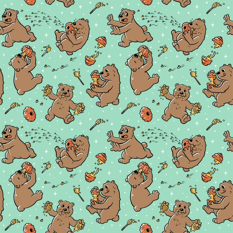 Pattern Honey Bears