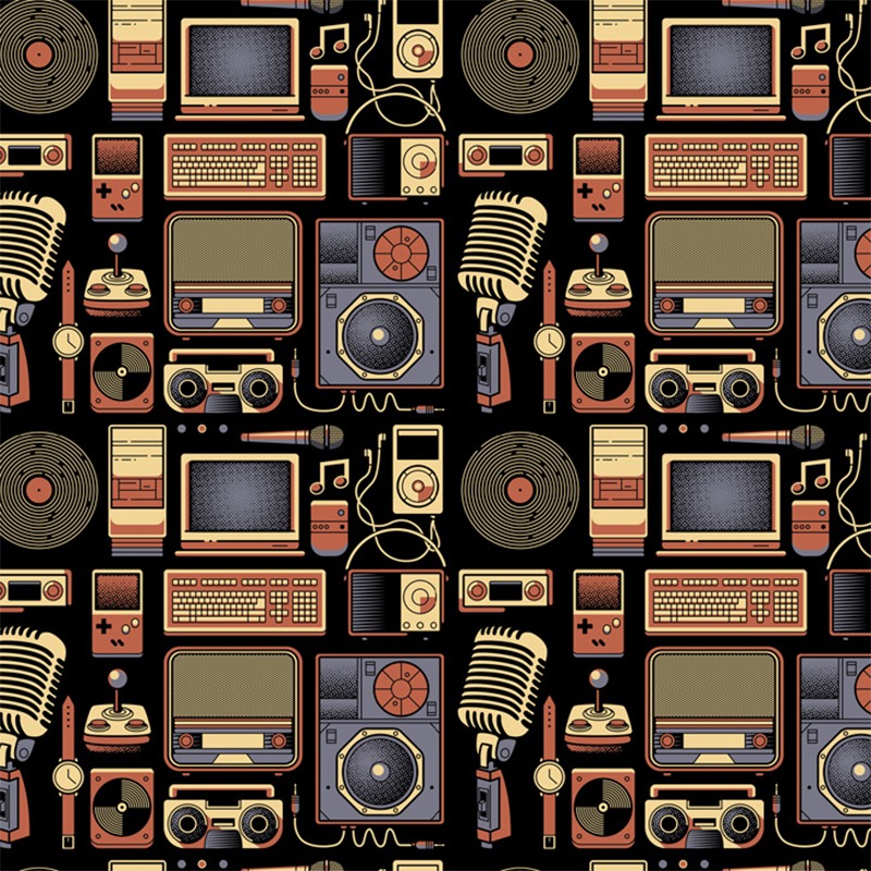 Pattern Vintage Elements Vinyl
