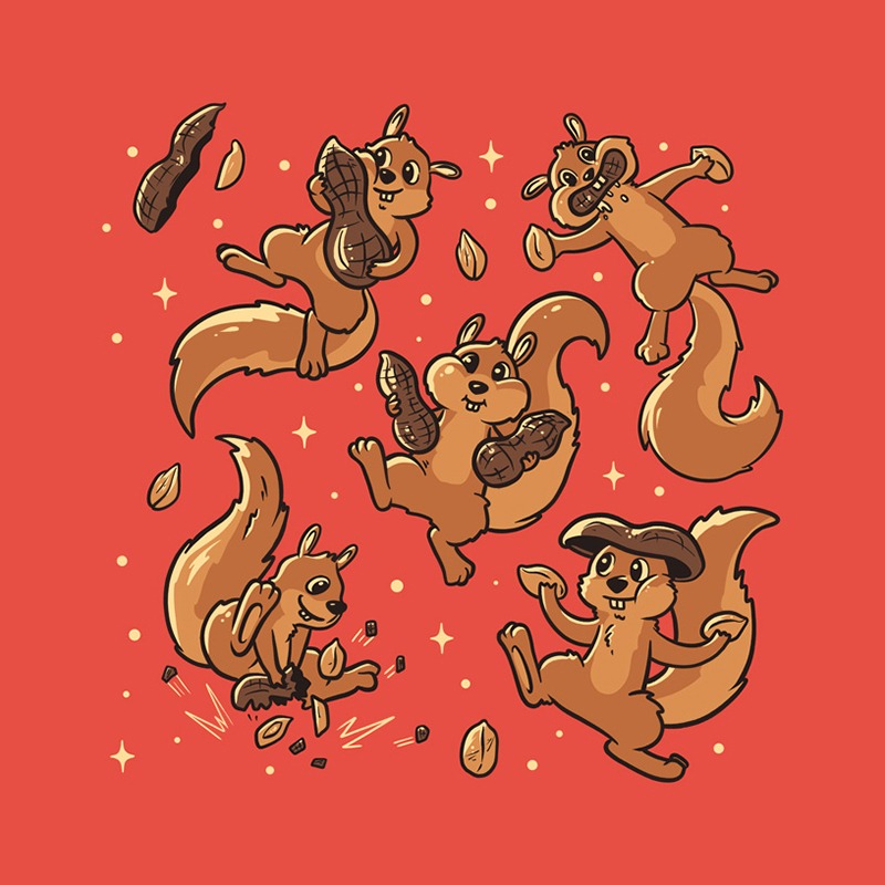 Peanut Cute Squirrels