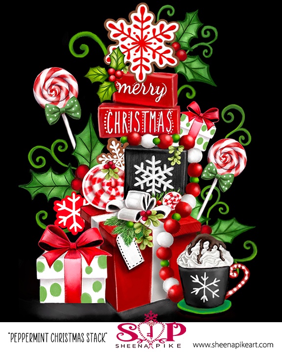 Peppermint Christmas Stack