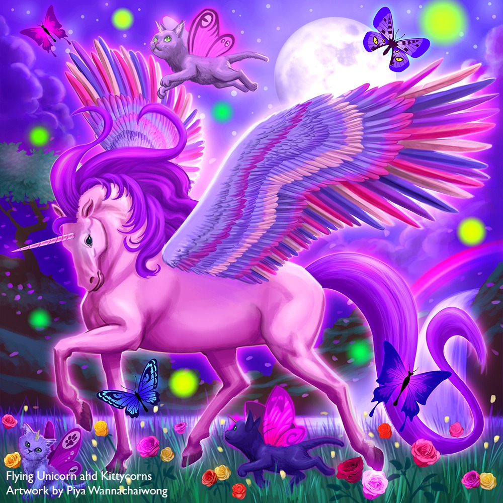 Pink Flying Unicorn