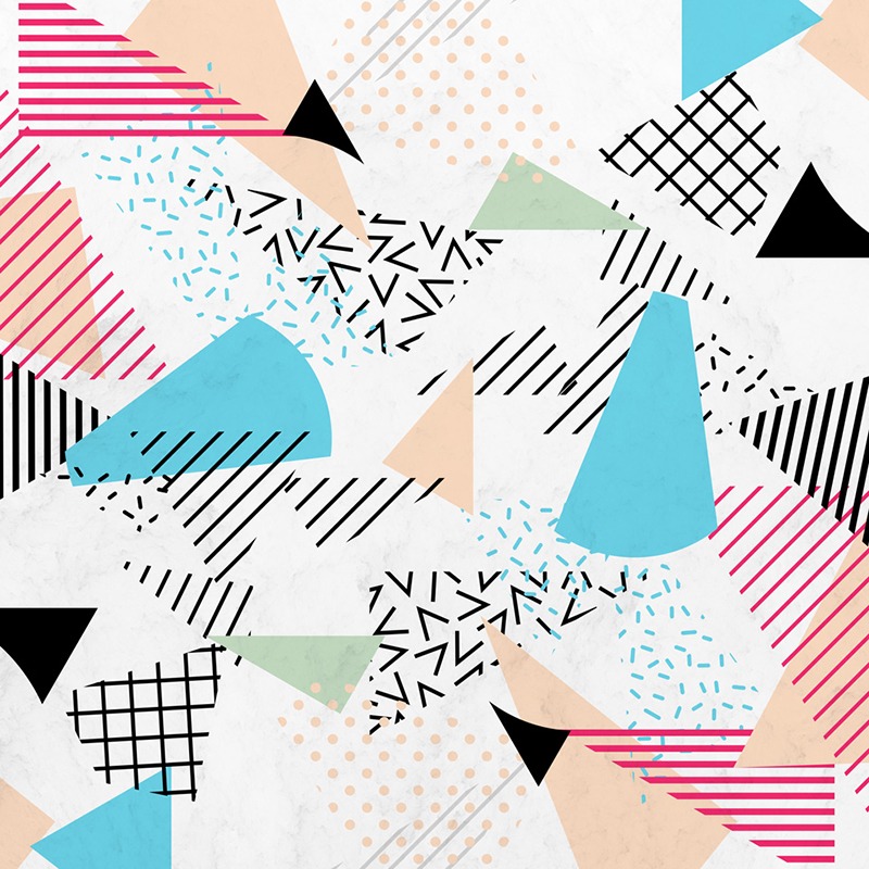Pizza Retro Geometric 80’s