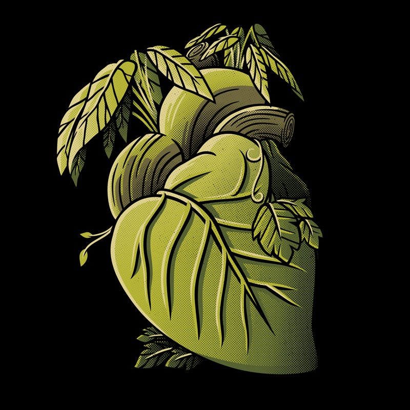 Plant Heart Black
