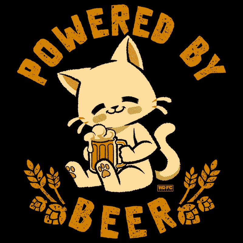 Powered By Beer Cat