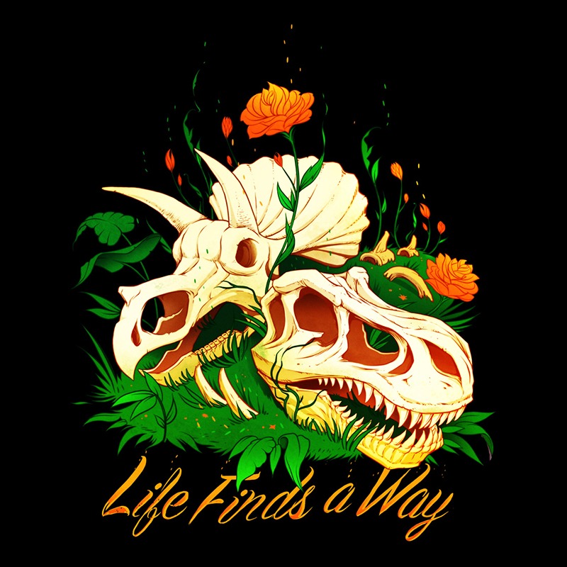Prehistoric Skull Flower Life