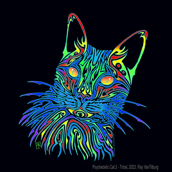 Psychedelic Cat 2