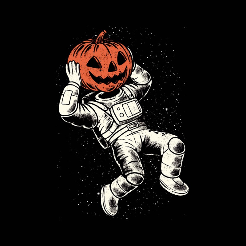 Pumpkin Astronaut Halloween