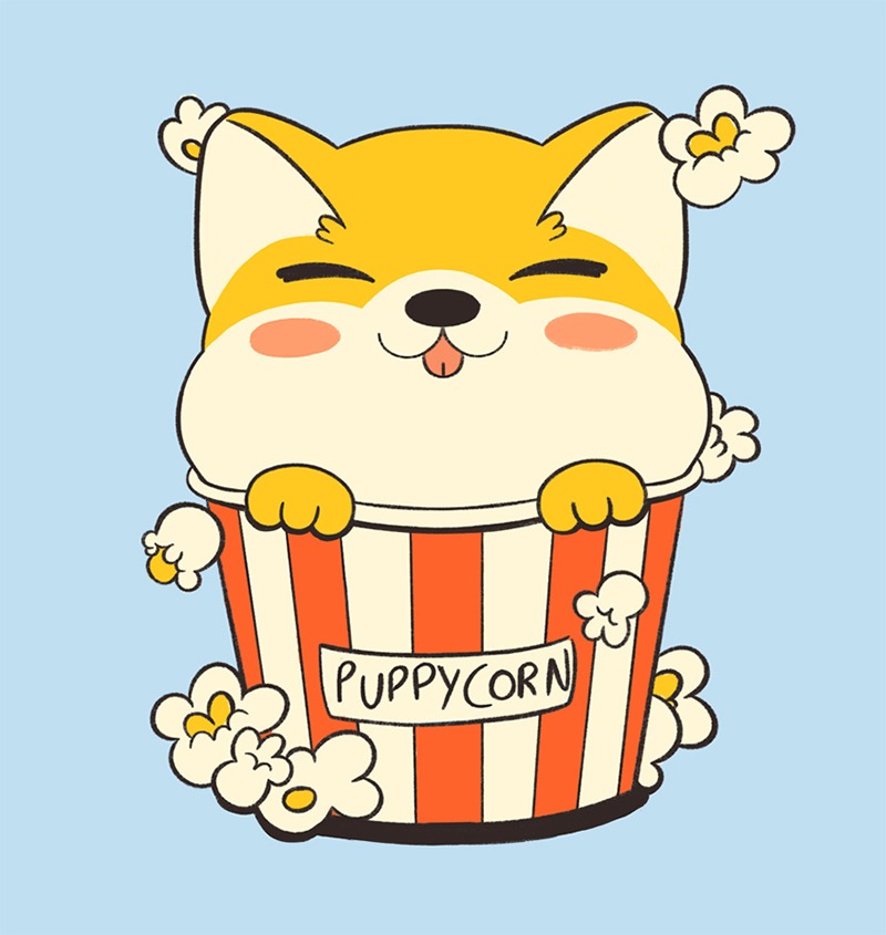 Puppycorn Shiba Movie Popcorn