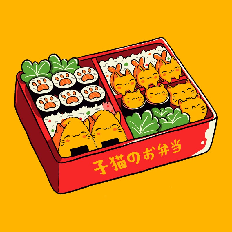 Purrfect Bento Kawaii Cats