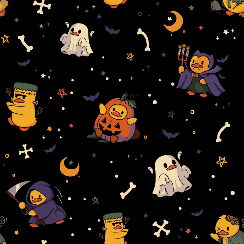 Quack or Treat Duck Pattern