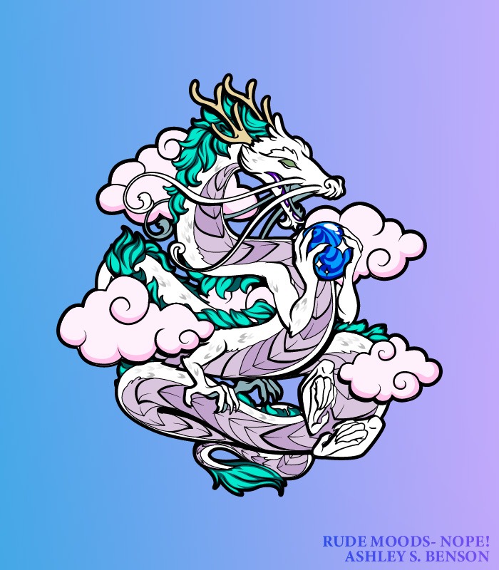 RUDE MOODS- Light Chinese Dragon