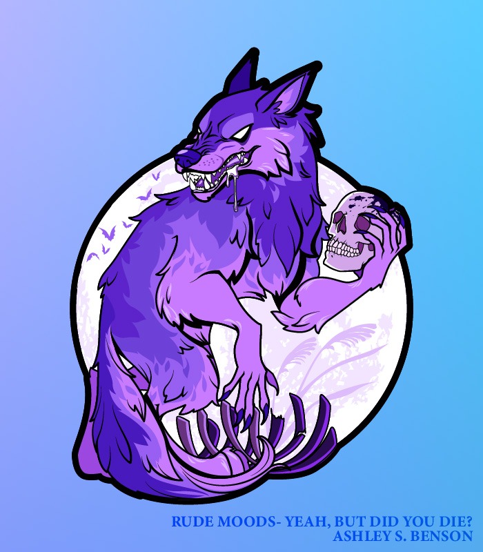 RUDE MOODS- Purple Werewolf
