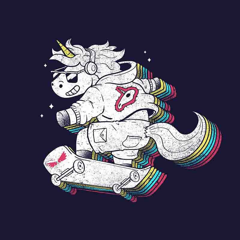 Rainbow Skate Unicorn
