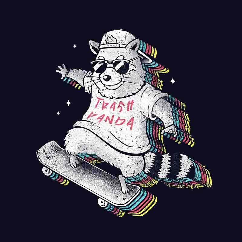 Rainbow Trash Panda