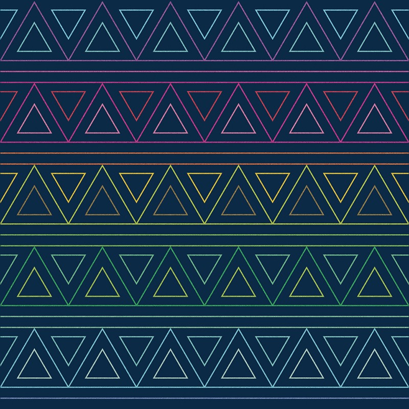 Rainbow Triangles Patterns