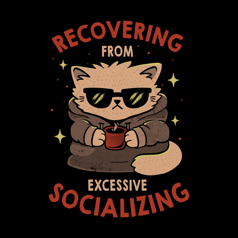 Recovering From Excessive Socializing Tired Cat
