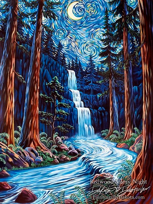 Redwood Starry Night