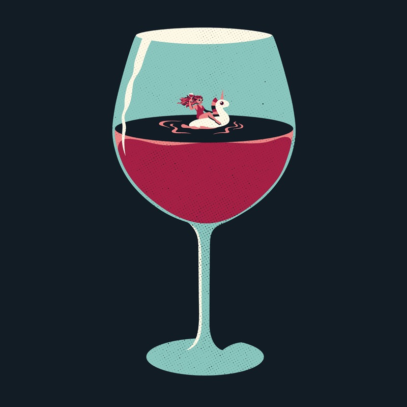 Rose Wine Summer Design Vacation for Adults