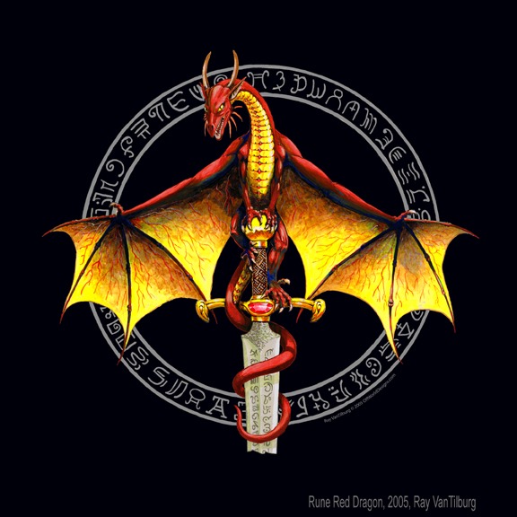 Red Rune Dragon