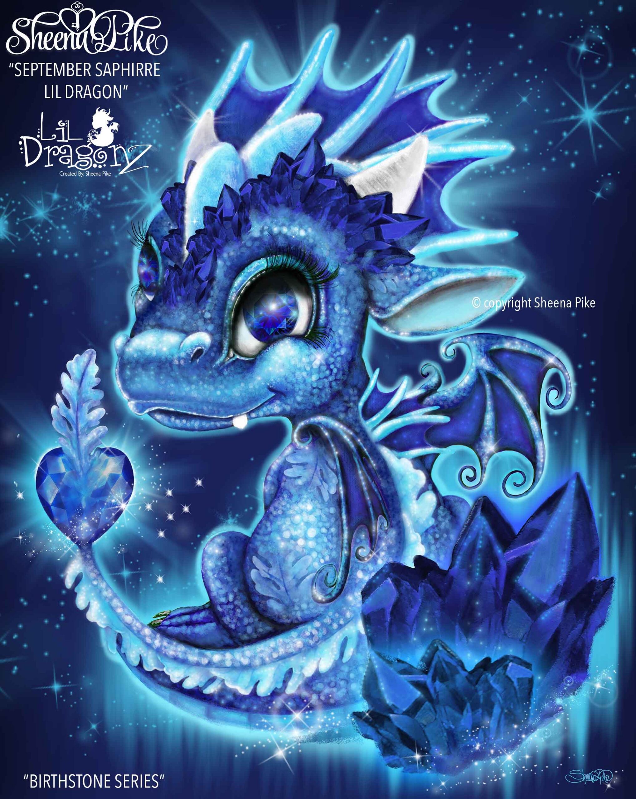 September Sapphire Lil Dragon