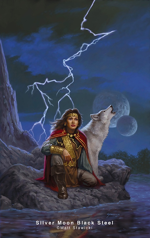 Silver Moon Black Steel