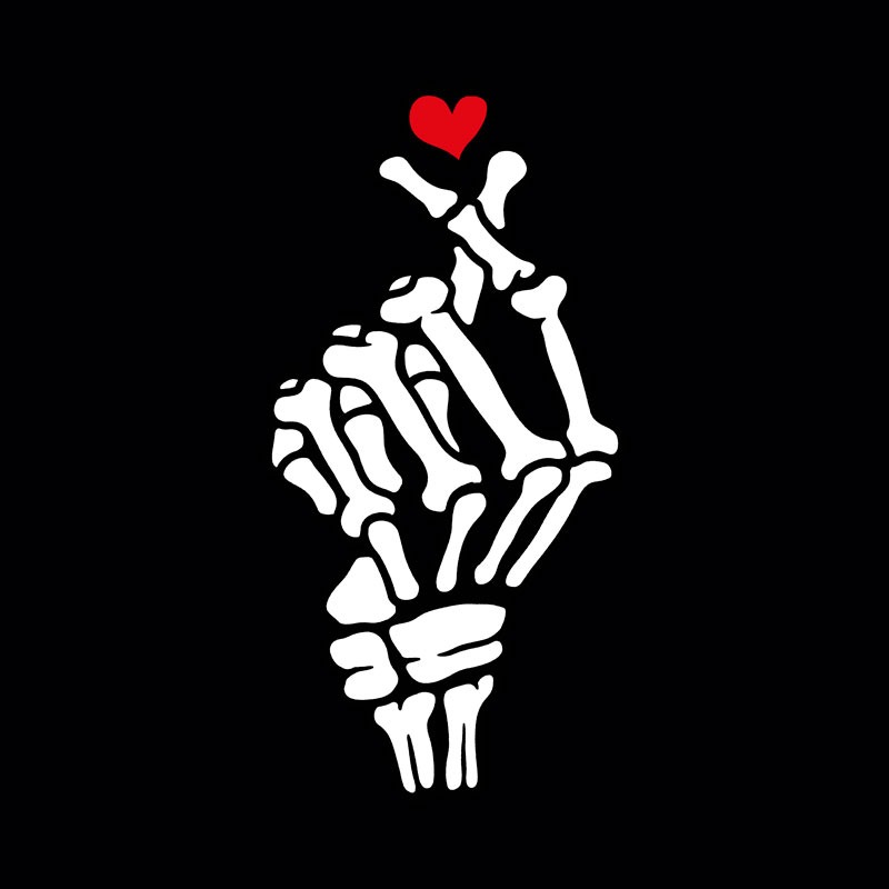 Skeleton Heart Hand