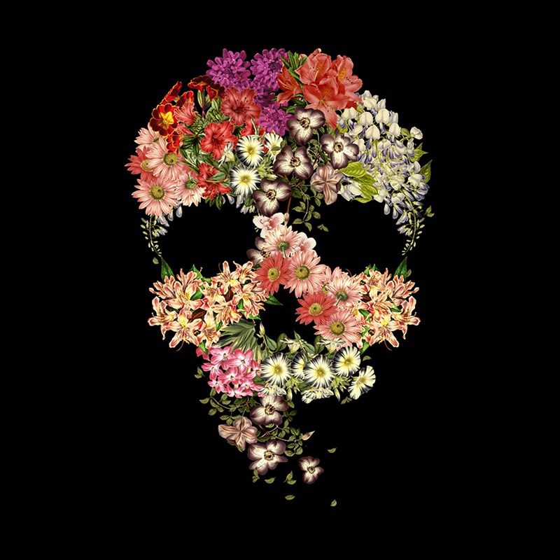 Skull Floral Decay