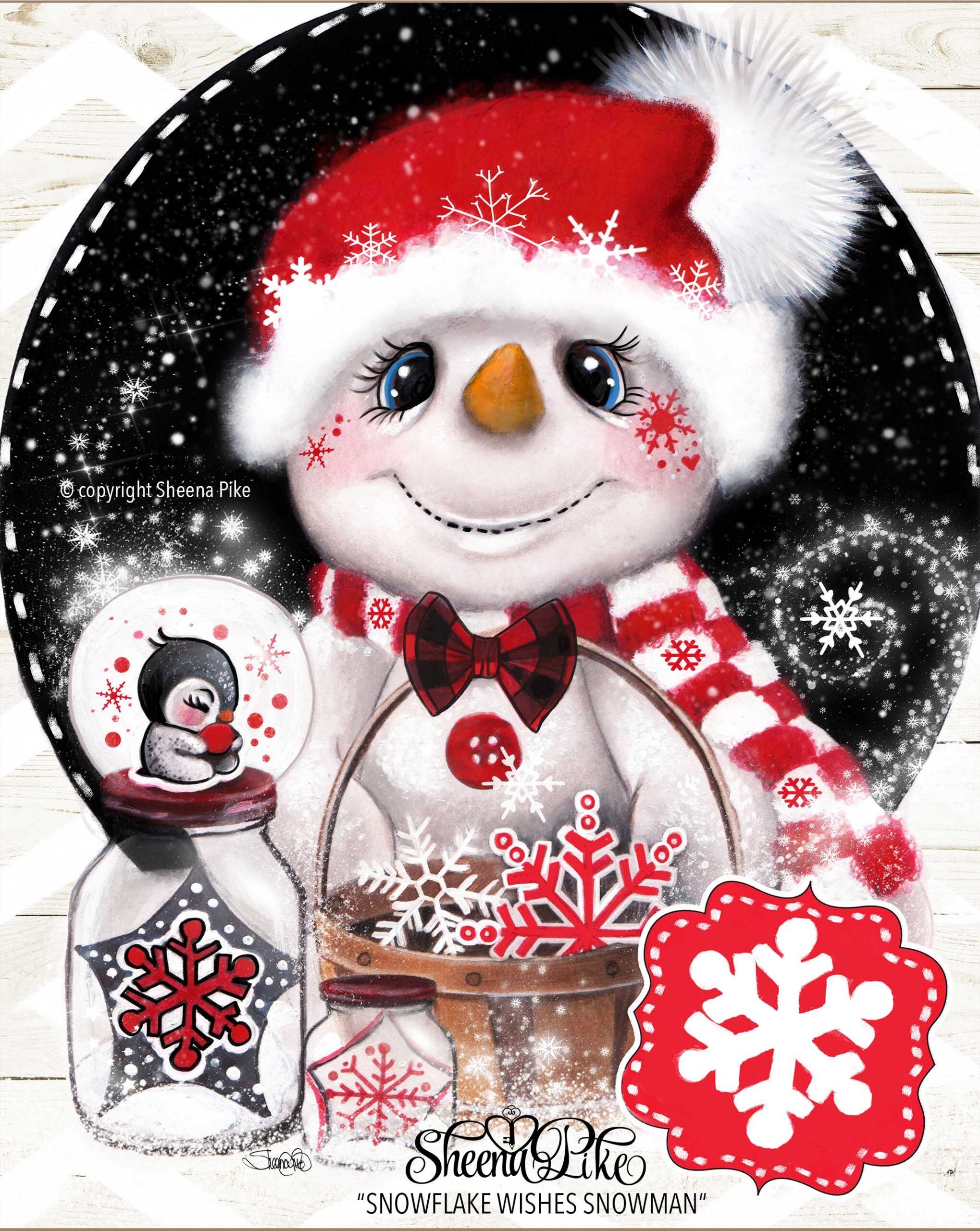 Snowflake Wishes Snowman