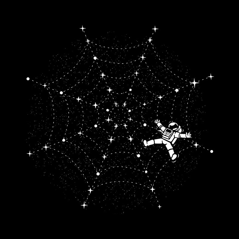 Spiderweb Astronaut Cosmos