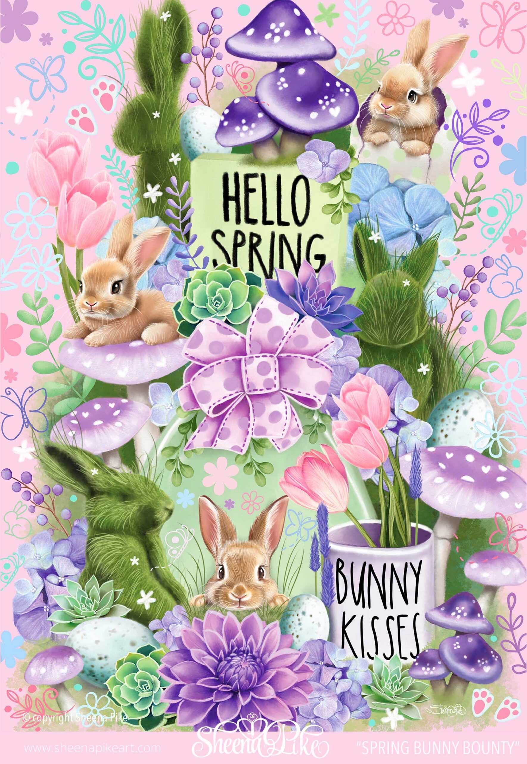 Spring Bunny Bounty Puzzle Version