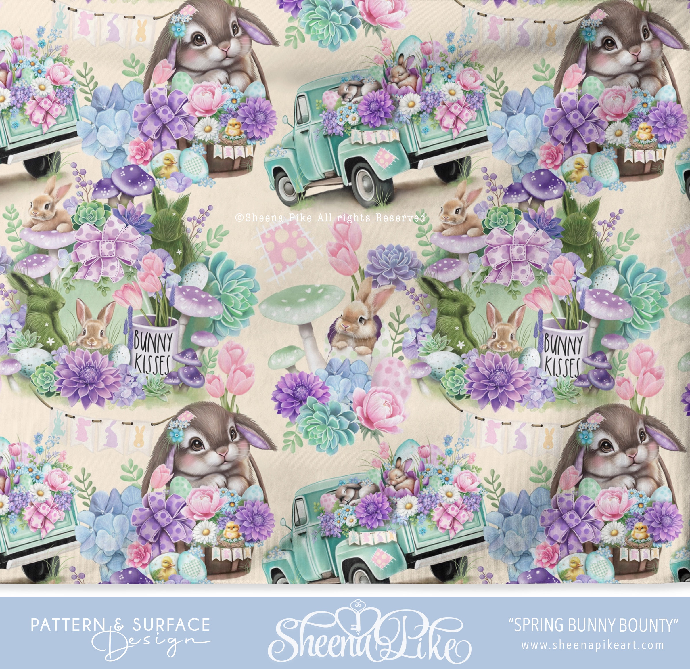 Spring Bunny Bounty Pattern