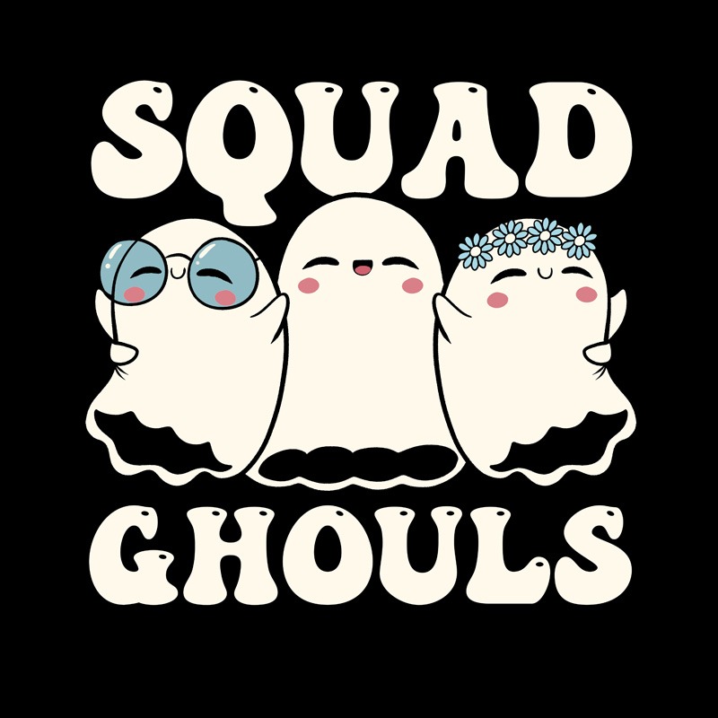 Squad Ghouls Halloween Cute Ghosts